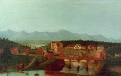 Columbiaville e Stockport Creek, vicino a New York, inizio XIX secolo da American School